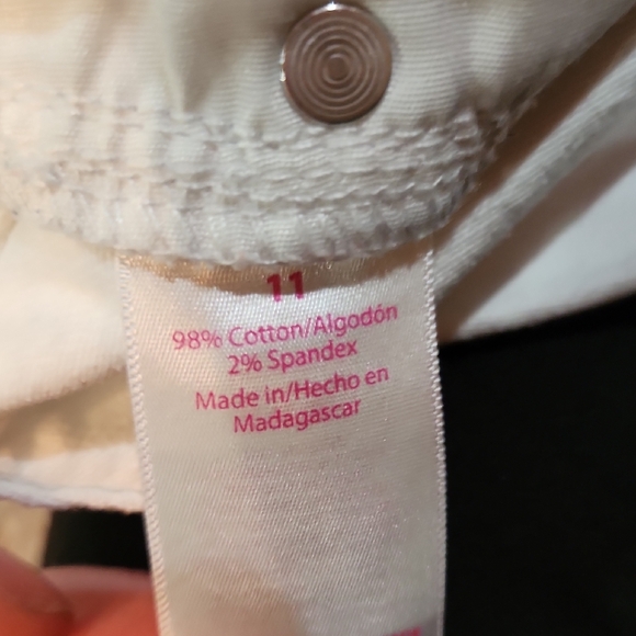 White Distressed Denim Shorts - Picture 3 of 3